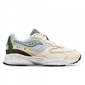 Saucony 3d Grid Hurricane Premium Bézs Zöld | AQT-315748