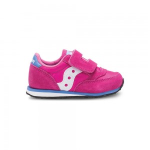 Saucony Baby Jazz Hook & Loop Sneaker Magenta | YRM-872301