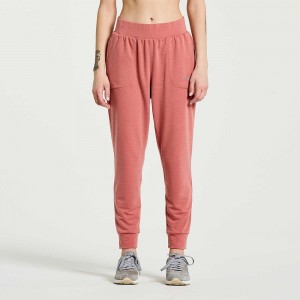 Saucony Boston Pant Soot Heather | ZCI-307942