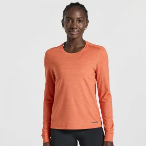 Saucony Boulder Baselayer Ember Heather | NHQ-318972