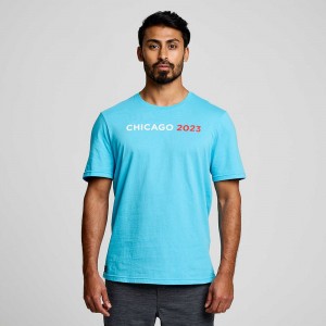 Saucony Chicago Rested T-Shirt Chicago 2023 | SMX-568072