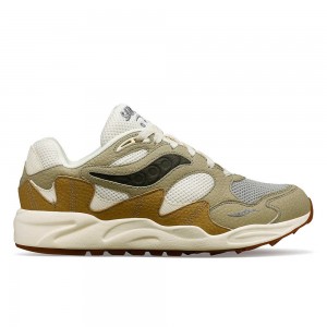 Saucony Grid Shadow 2 Mushroom Sand Sage | XOS-093541