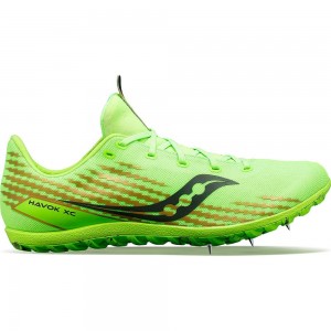 Saucony Havok Xc 3 Lapos Slime | EUK-140782