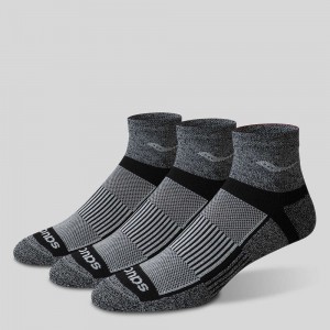 Saucony Inferno Quarter 3-Pack Socks Fekete Fehér | ZTJ-108347