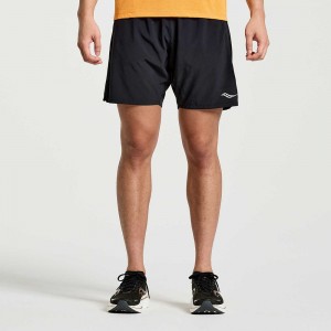 Saucony Outpace 7" Rövid Fekete | TPA-562809