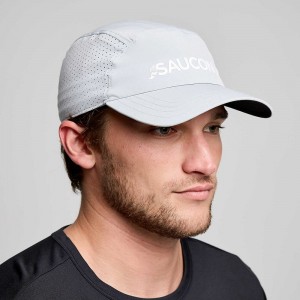 Saucony Outpace Hat Granite | BOM-916258