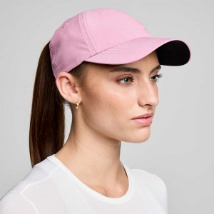 Saucony Outpace Pony Hat Orchid Graphic | NYU-492031