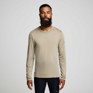 Saucony Peregrine Merino Long Sleeve Kávé | JHG-762348