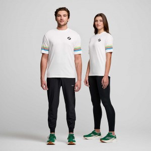 Saucony Recovery Rövid Sleeve Csíkok | NLS-691502