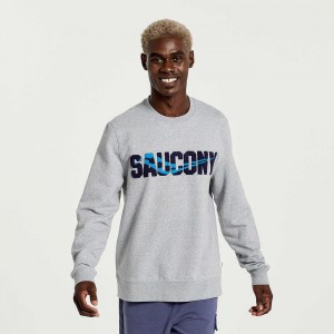 Saucony Rested Crewneck Világos Szürke | IWH-465308