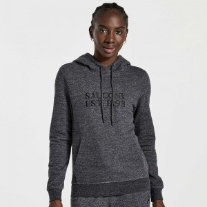 Saucony Rested Hoodie Fekete | SUP-901852