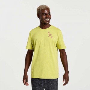 Saucony Rested T-Shirt Arroyo Heather Graphic | IDU-390127