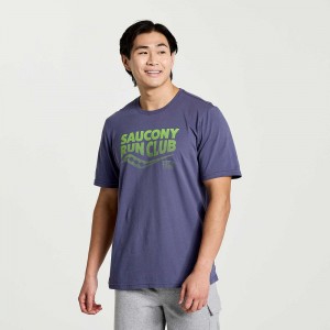 Saucony Rested T-Shirt Horizon Heather Graphic | XWD-849651