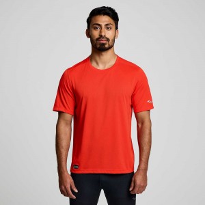 Saucony Stopwatch Rövid Sleeve Infrared | QOL-067823