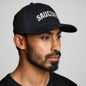 Saucony Trucker Hat Fekete | INQ-903651