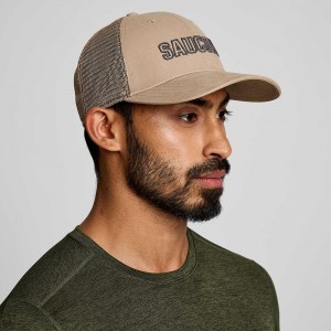 Saucony Trucker Hat Pewter Graphic | KDV-237480