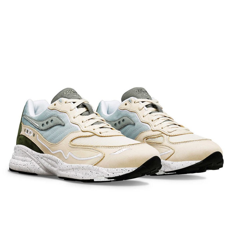 Saucony 3d Grid Hurricane Premium Bézs Zöld | AQT-315748