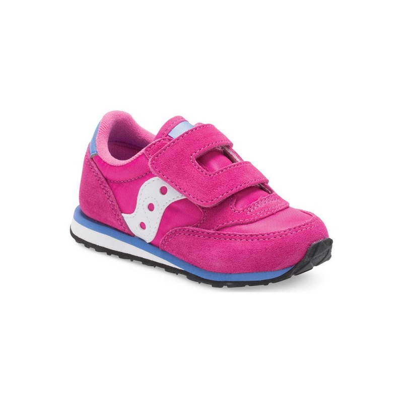 Saucony Baby Jazz Hook & Loop Sneaker Magenta | YRM-872301