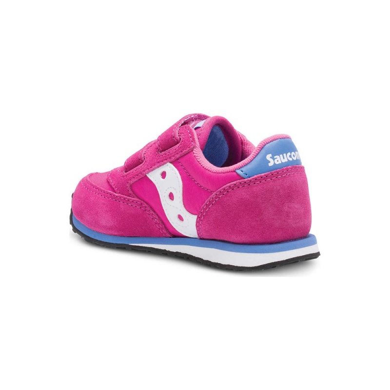 Saucony Baby Jazz Hook & Loop Sneaker Magenta | YRM-872301