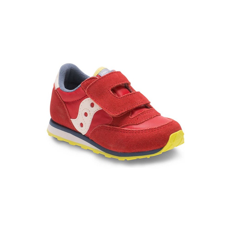 Saucony Baby Jazz Hook & Loop Sneaker Piros Kék | JRI-340695