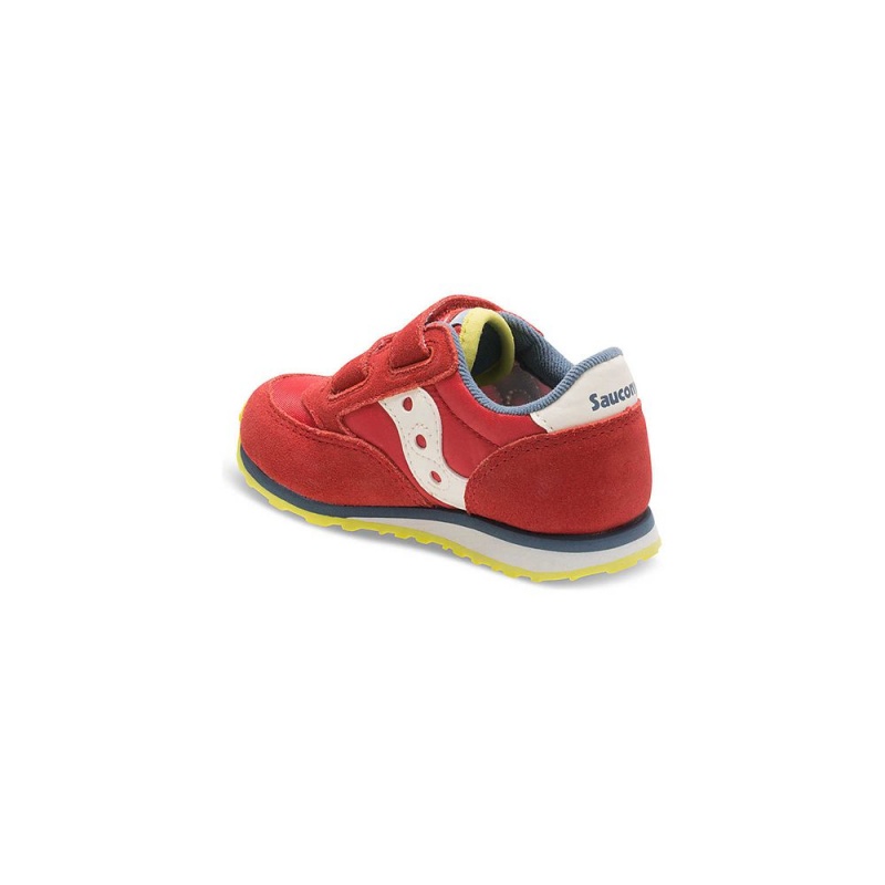 Saucony Baby Jazz Hook & Loop Sneaker Piros Kék | JRI-340695