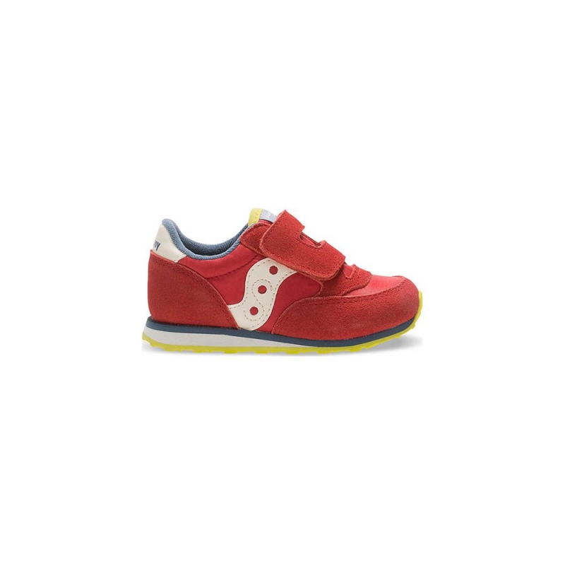 Saucony Baby Jazz Hook & Loop Sneaker Piros Kék | JRI-340695