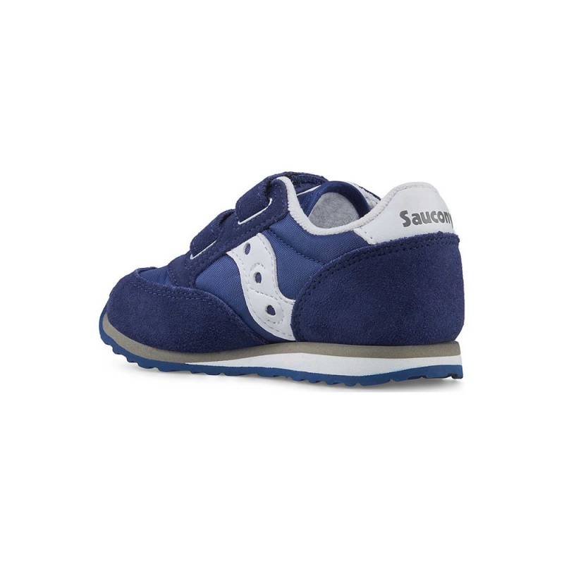 Saucony Baby Jazz Hook & Loop Sneaker Sötétkék Fehér | DFE-928537