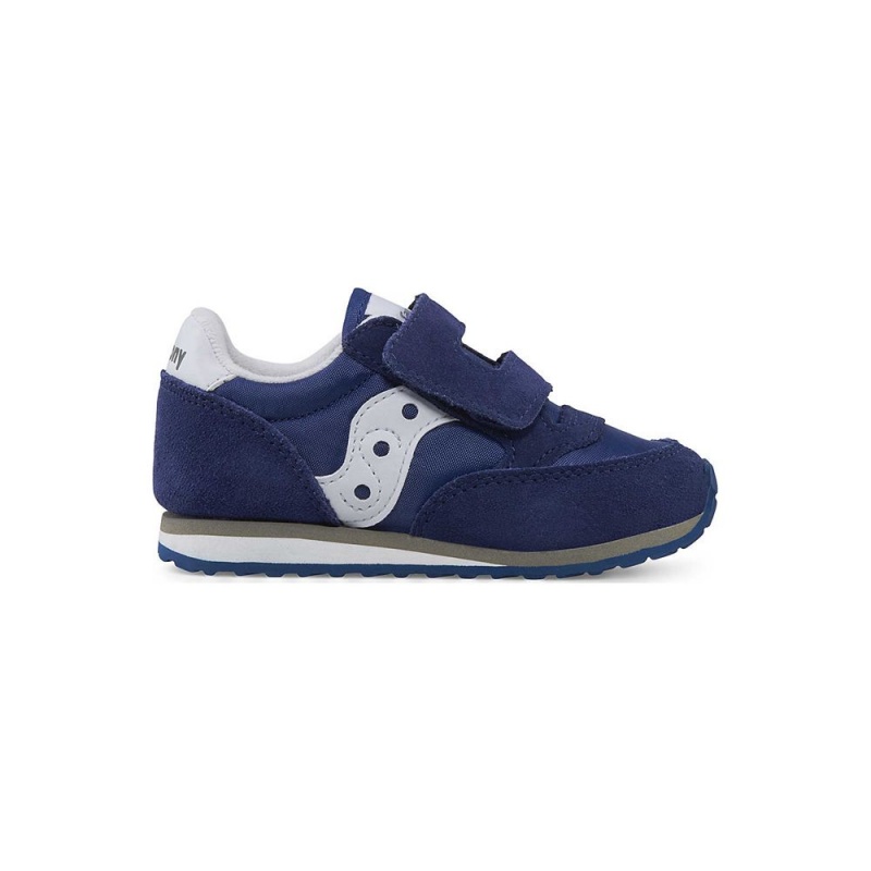 Saucony Baby Jazz Hook & Loop Sneaker Sötétkék Fehér | DFE-928537