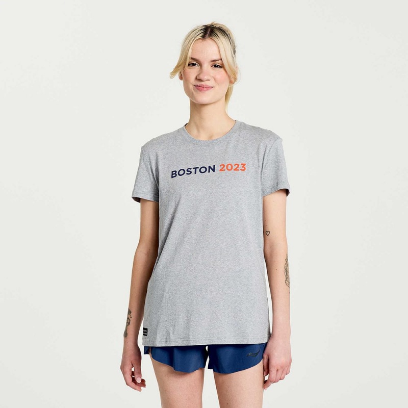 Saucony Boston Rested T-Shirt Boston 2023 | MOC-264935