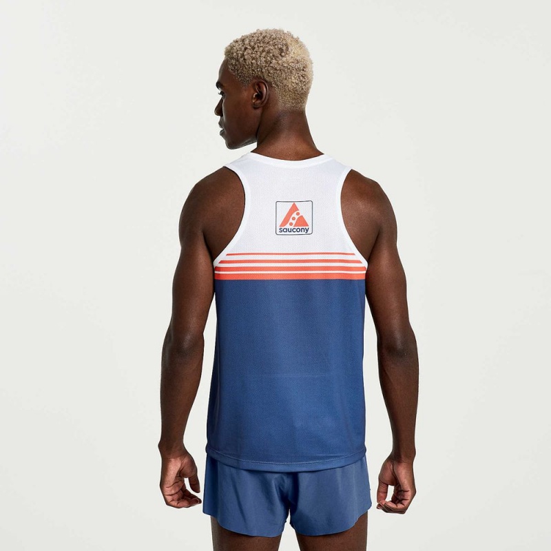 Saucony Boston Stopwatch Singlet Boston 2023 | BTZ-612350