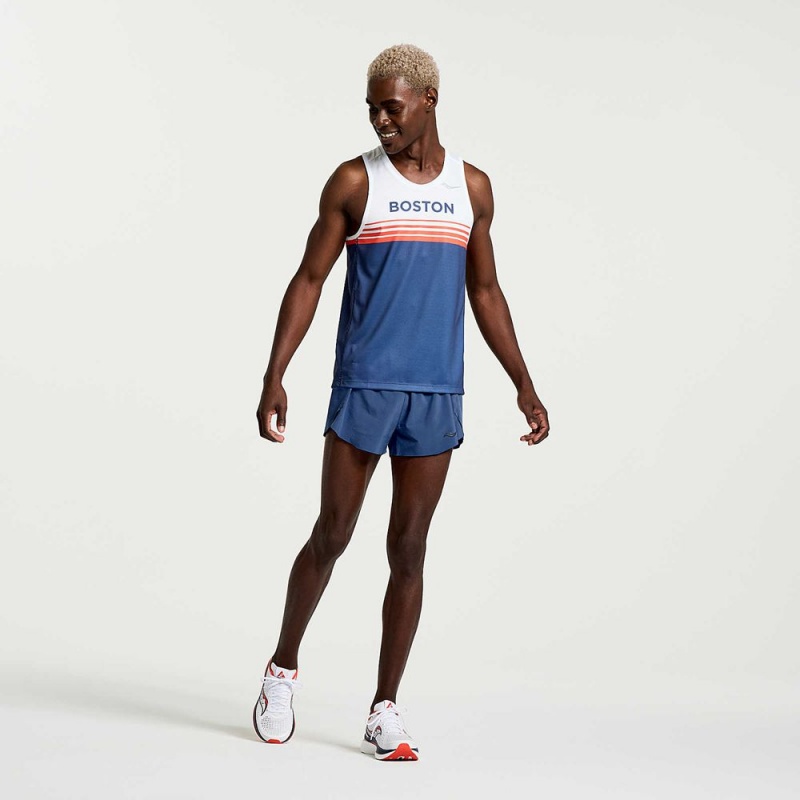 Saucony Boston Stopwatch Singlet Boston 2023 | BTZ-612350