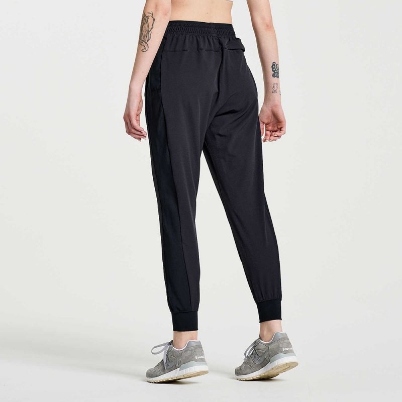 Saucony Boston Woven Pant Fekete | SLI-759018