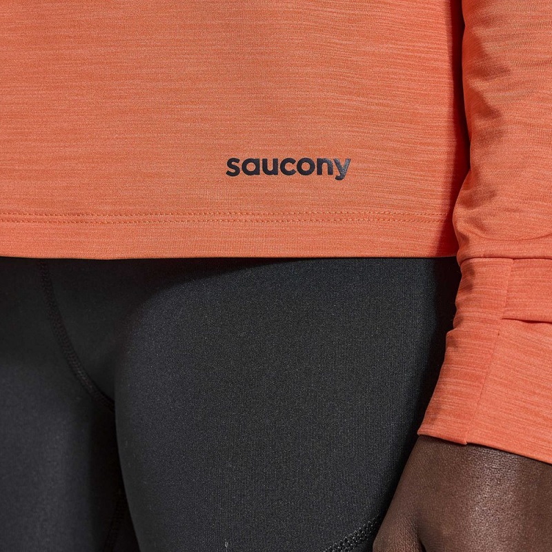 Saucony Boulder Baselayer Ember Heather | NHQ-318972