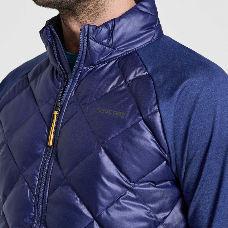 Saucony Boulder Oysterpuff Jacket Sodalite | AHG-364815