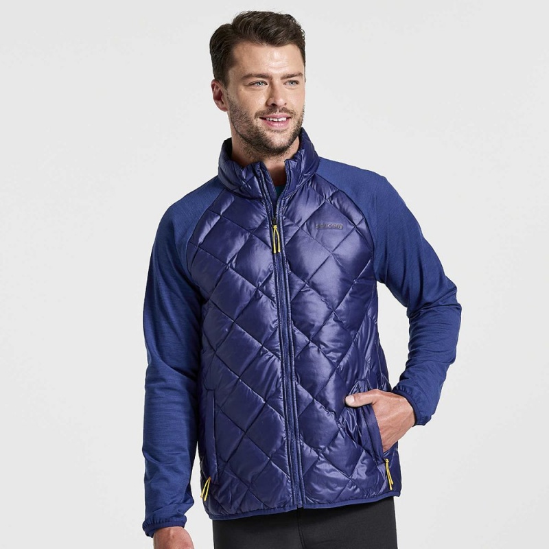 Saucony Boulder Oysterpuff Jacket Sodalite | AHG-364815