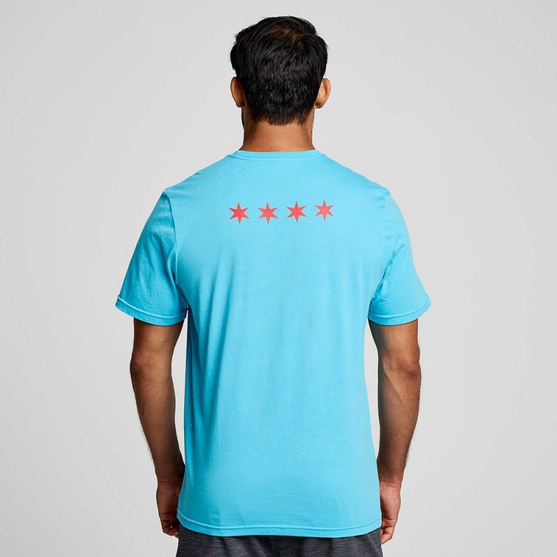 Saucony Chicago Rested T-Shirt Chicago 2023 | SMX-568072