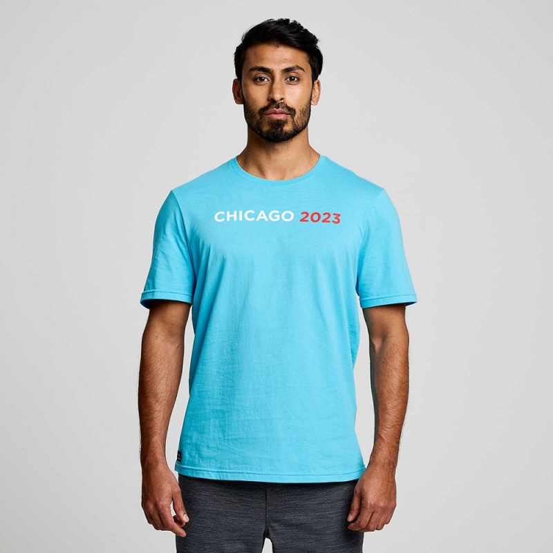 Saucony Chicago Rested T-Shirt Chicago 2023 | SMX-568072