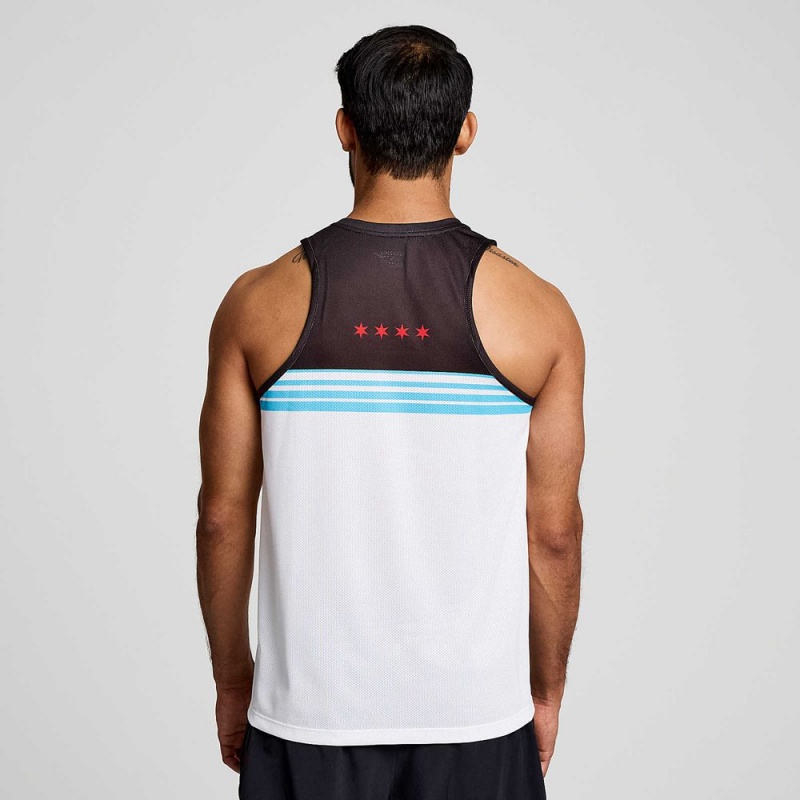 Saucony Chicago Stopwatch Singlet Chicago 2023 | ZET-138926