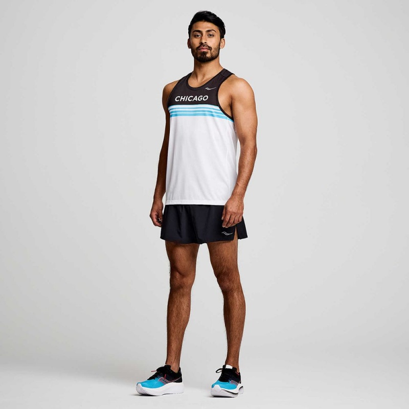 Saucony Chicago Stopwatch Singlet Chicago 2023 | ZET-138926