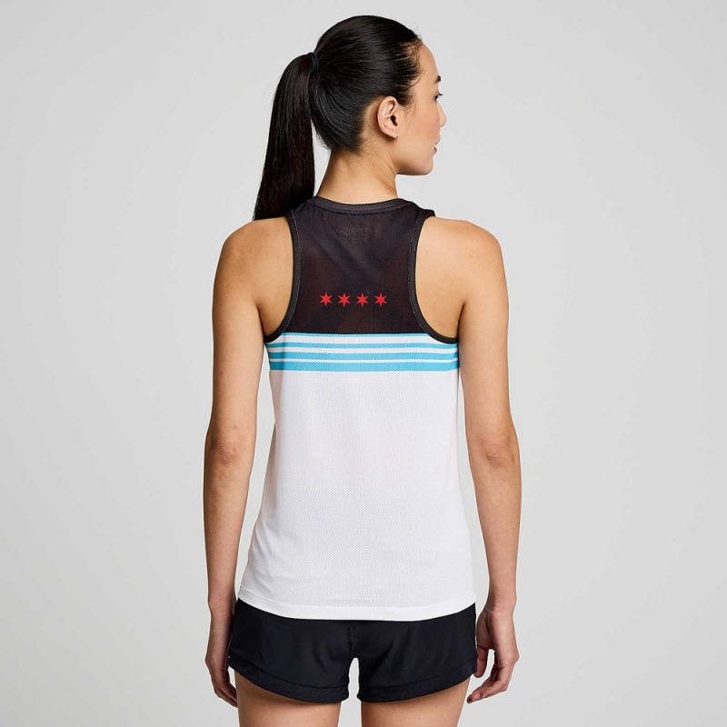 Saucony Chicago Stopwatch Singlet Chicago 2023 | FAR-138205