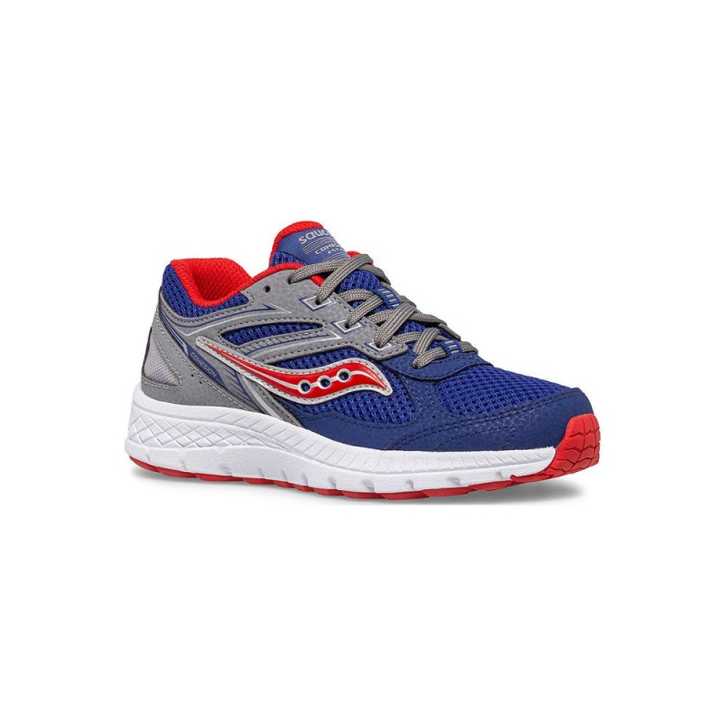 Saucony Cohesion 14 Csipke Sneaker Sötétkék Piros | NJV-654891