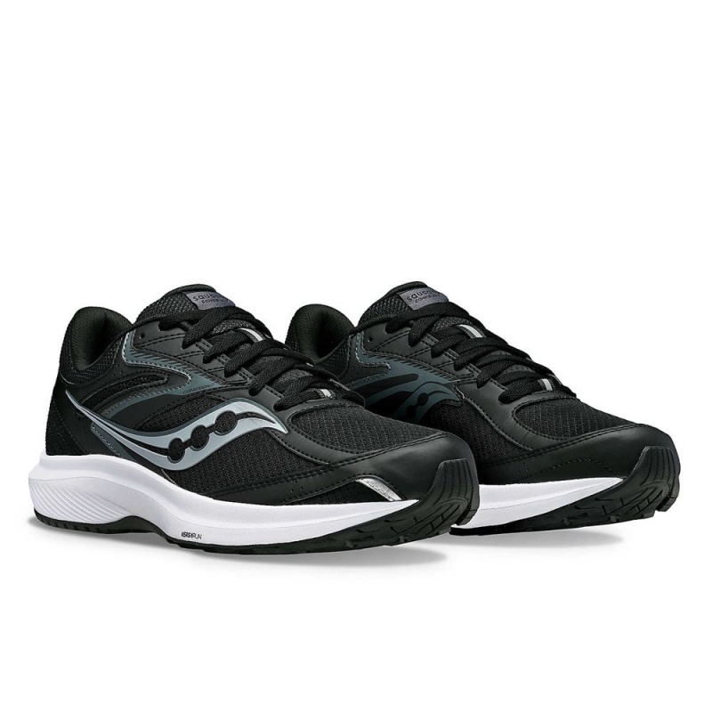 Saucony Cohesion 17 Széles Cipő Fekete Fehér | GWA-529618