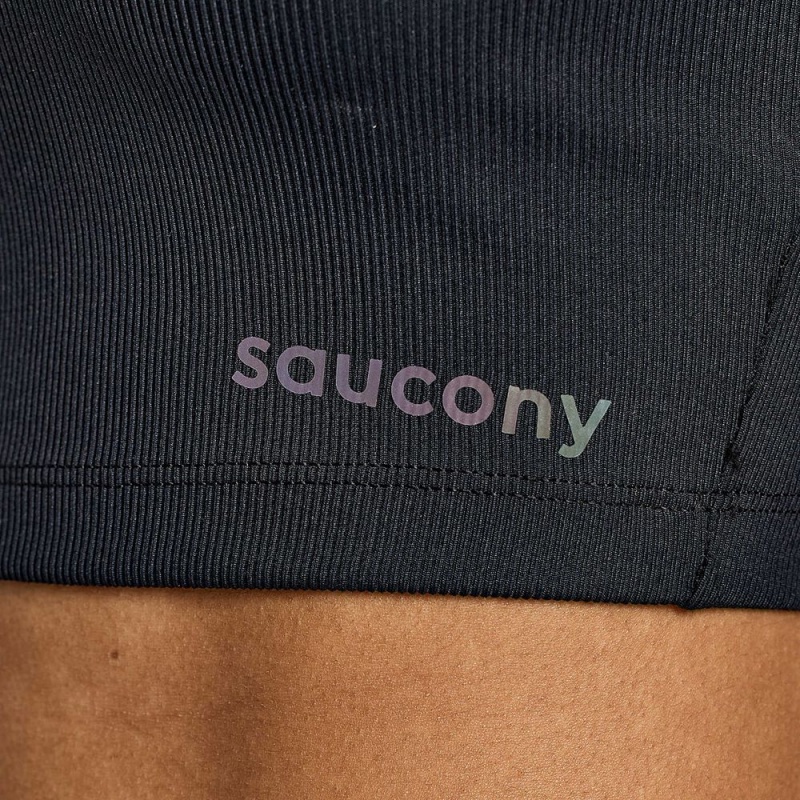 Saucony Elevate Crop Top Fekete | DUM-574031