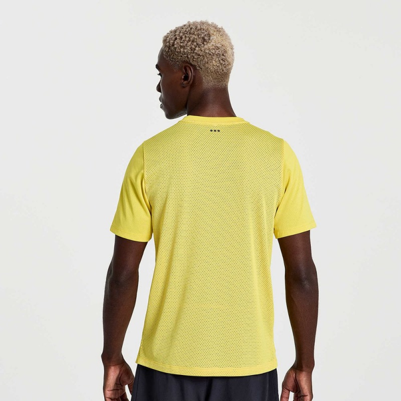 Saucony Elevate Rövid Sleeve Sulphur | AXO-812463