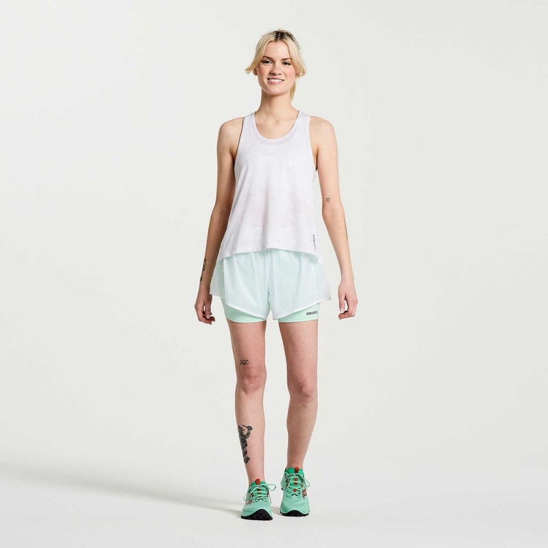 Saucony Elevate Tank Top Fehér | XKW-571046