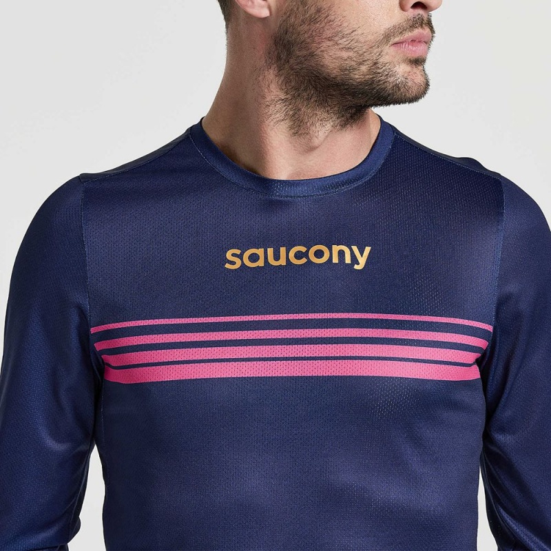 Saucony Elite Long Sleeve Sodalite | CRA-860972