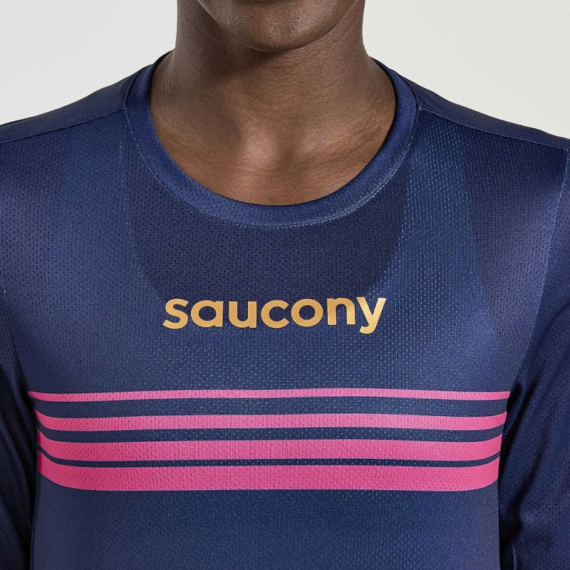 Saucony Elite Long Sleeve Sodalite | RST-351072