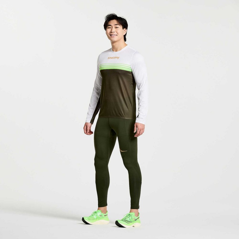 Saucony Elite Long Sleeve Umbra | IVJ-052341