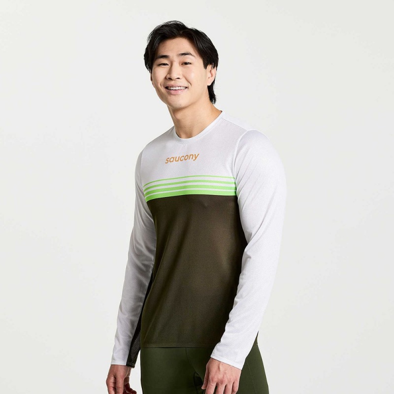 Saucony Elite Long Sleeve Umbra | IVJ-052341