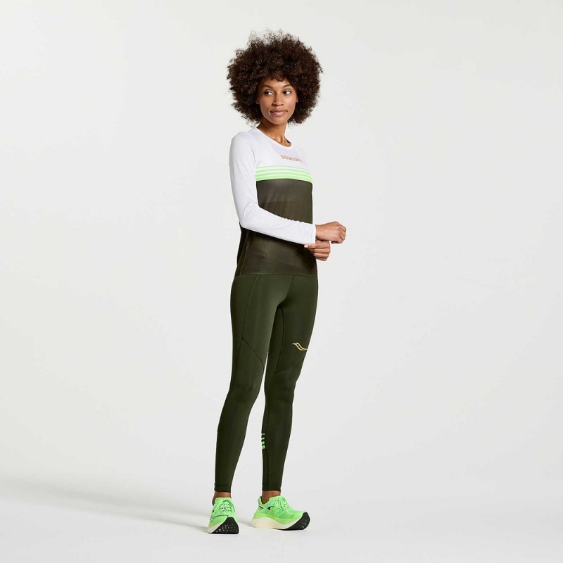 Saucony Elite Long Sleeve Umbra | RVH-584193